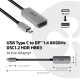 Club3D CAC-1567 (USB-C to DisplayPort 1.4, 8K60Hz, DSC 1.2, HDR, HBR3)