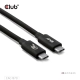 Club3D CAC-1570 (USB4 USB-C, 240W PD, 80Gbps, 8K240Hz, 4K540Hz, Bidirectional, fekete, M/M, 1,2m)