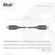 Club3D CAC-2501 (Thunderbolt 5 USB-C to USB-C, 240W, 80/120 Gbps, EPR, 8K240Hz, 1m)