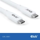 Club3D CAC-3001 (USB-C, PD 240W, 20Gbps, 4K60Hz, fehér, M/M, 2m)