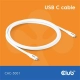 Club3D CAC-3001 (USB-C, PD 240W, 20Gbps, 4K60Hz, fehér, M/M, 2m)