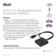 Club3D CSV-1384 (HDMI 2-az-1-ben, Kétirányú, 8K60Hz/4K120Hz, HDR, HDMI 2.1)