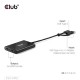 Club3D CSV-1475 (4K60HZ, 3.2 USB-C (USB-A Adapterrel) to 2xHDMI, Displaylink)
