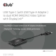 Club3D CSV-1475 (4K60HZ, 3.2 USB-C (USB-A Adapterrel) to 2xHDMI, Displaylink)