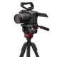 Manfrotto 502 fluid video fej lapos alappal + 055 video alu állvány (MVK502055XPRO3V)