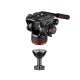 Manfrotto 504x fluid videó fej alu ikerlábas állvánnyal földterpesszel (MVK504XTWINGA)