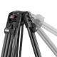 Manfrotto 509 Video fej + 645 Fast karbon állvány, 2n1 terp. ikerláb (MVK509TWINFC)