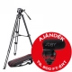 Manfrotto MVH500A fluid fej + MVT502AM alu állvány, ikerláb, középterp (MVK500AM)